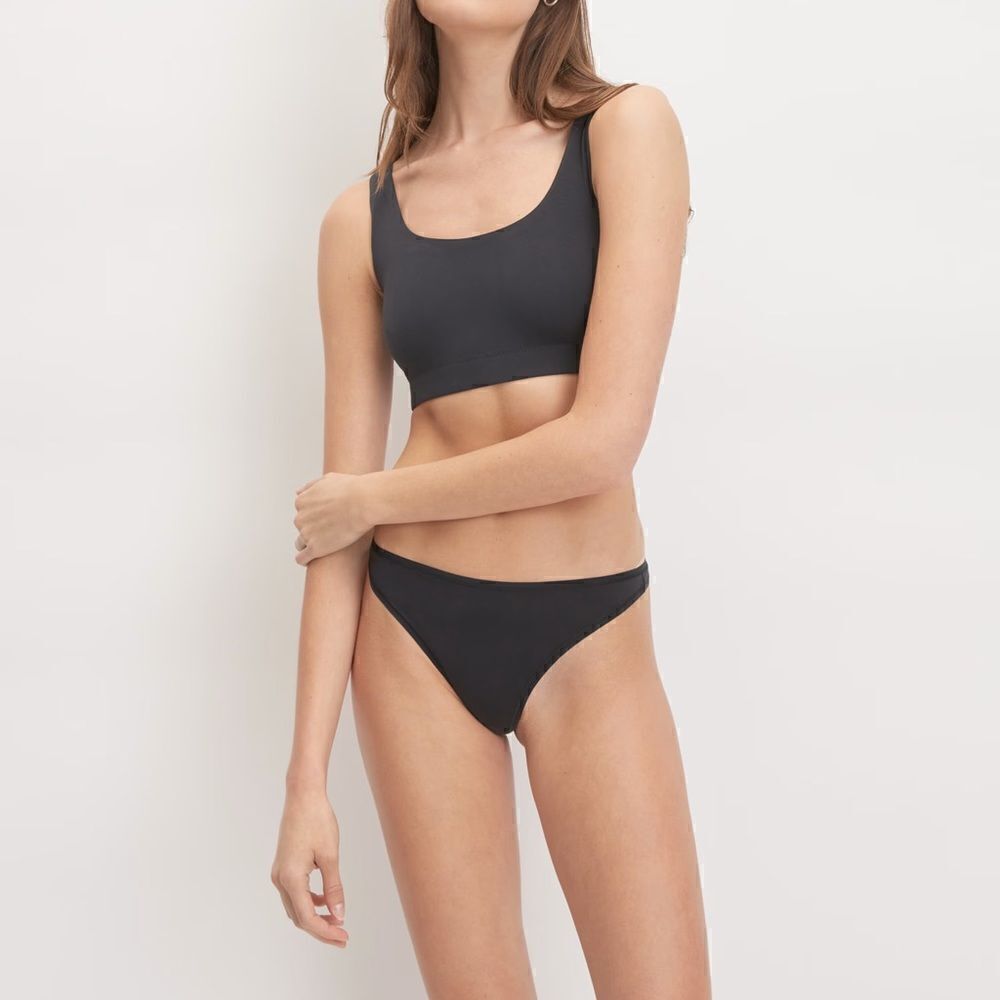 NWT Everlane The‎ Invisible Thong Black Medium Sustainable